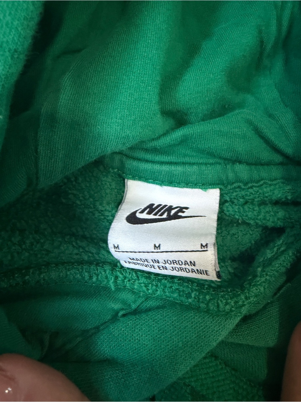 Nike Green Hooded Pullover Sweatshirt - Picture 3 of 3
